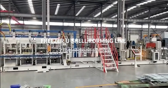 Freezer U shell forming line (Lini pembentuk cangkang)